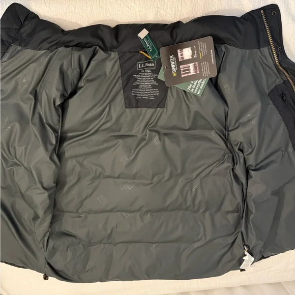 L.L. Bean Black DownTek Puffer Vest Water Repellent Down mountain classic - Picture 6 of 15
